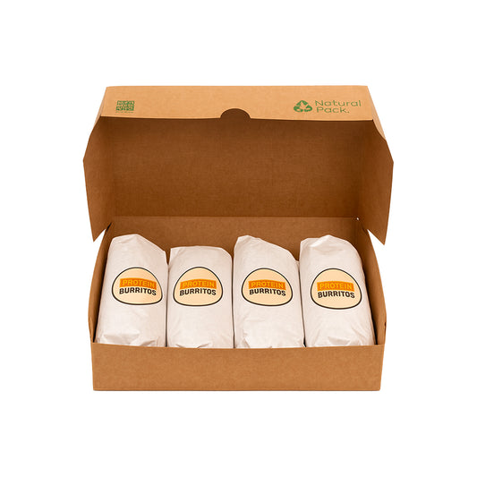 Caja Cheeseburger — 4 burritos