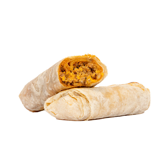 Caja Cheeseburger — 4 burritos
